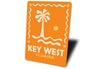 Palm Key West Florida Beach Sign