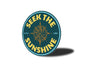 Seek The Sunshine Key West Florida Compass Sign