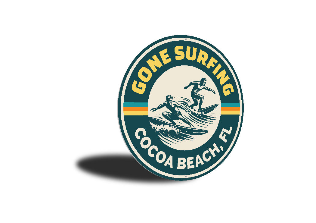 Gone Surfing Cocoa Beach Florida Sign