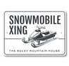 The Rocky Mountain House Snowmobile Xing Sign