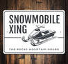 The Rocky Mountain House Snowmobile Xing Sign