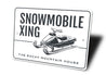 The Rocky Mountain House Snowmobile Xing Sign