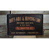 Golfing Proprietor Rustic Wood Sign