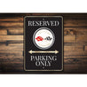 Chevrolet Corvette Logo Badge Reserved Parking Only Sign