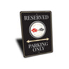 Chevrolet Corvette Logo Badge Reserved Parking Only Sign