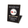 Chevrolet Corvette Logo Badge Reserved Parking Only Sign