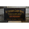 Chop House Proprietor Rustic Wood Sign