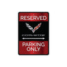 Reserved Corvette Parking Only Metal Decor Sign