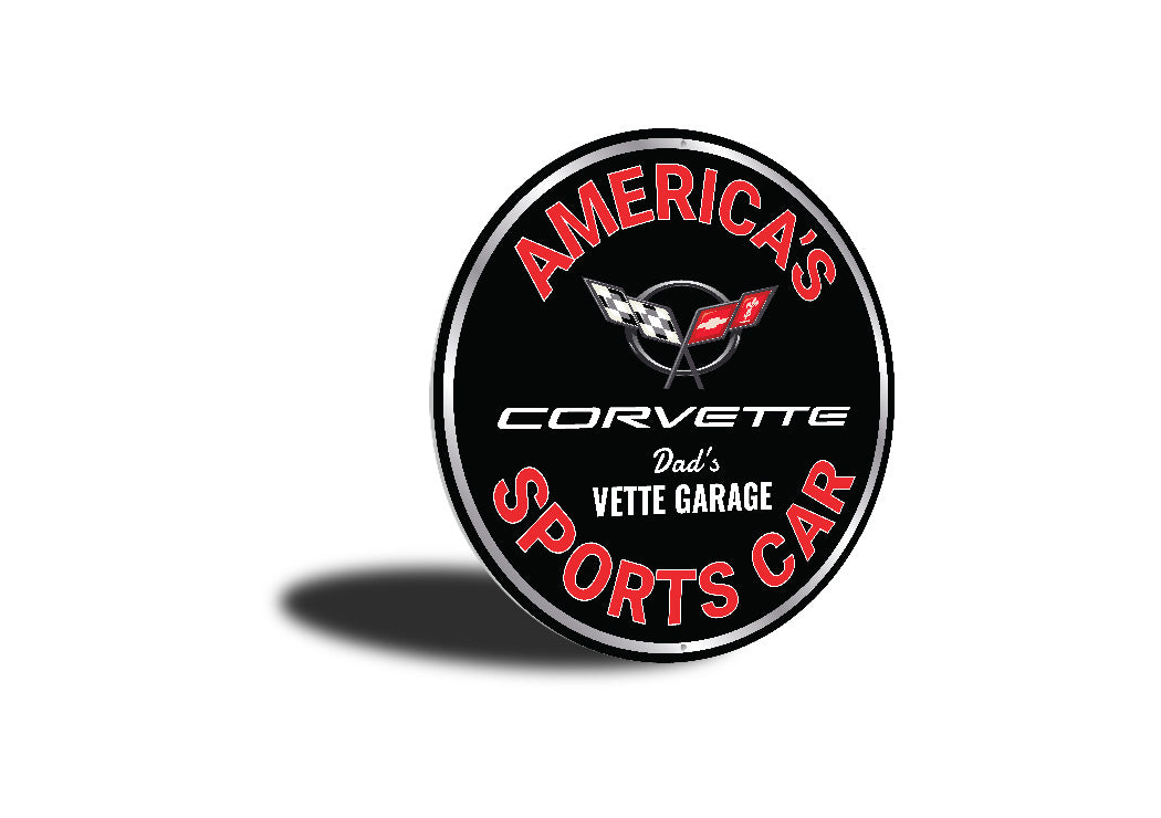 Americas Sports Car Corvette Garage Sign
