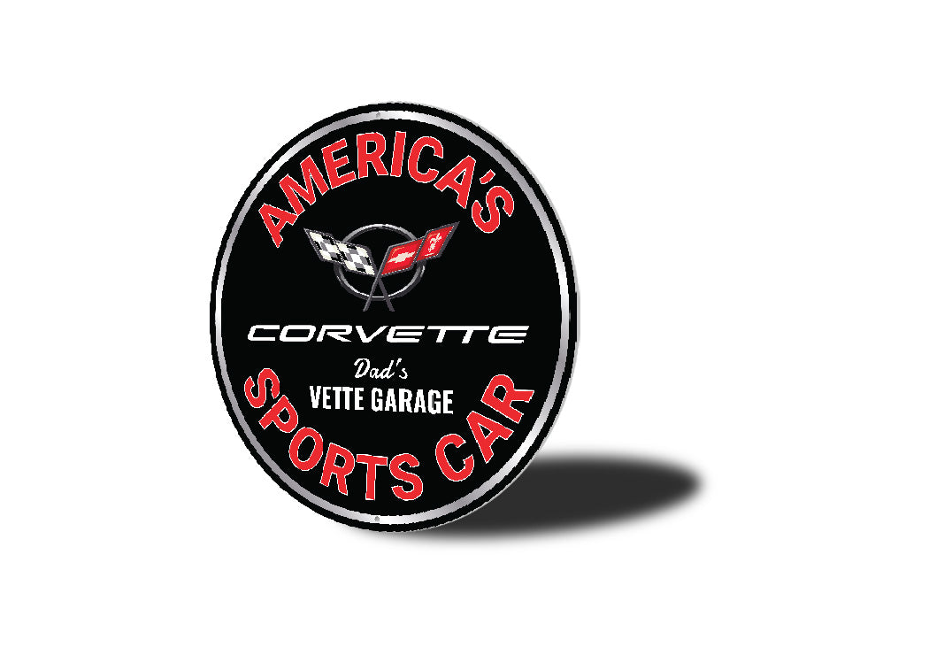 Americas Sports Car Corvette Garage Sign