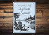 Welcome to Our Lakeside Retreat Sign