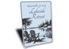 Welcome to Our Lakeside Retreat Sign