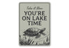 Take It Slow Turtle Sign You’re On Lake Time