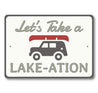 Let's Take a Lake-ation Sign