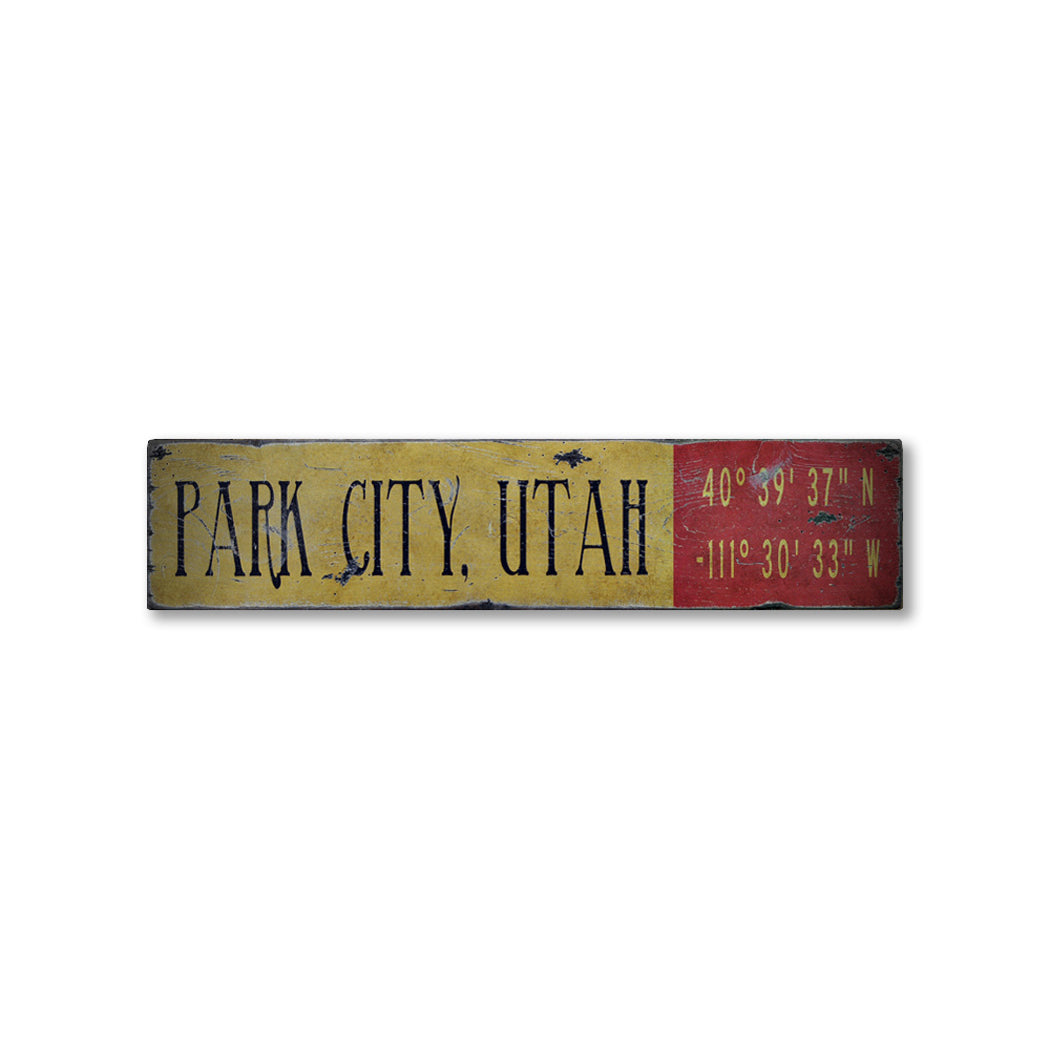 Ski lodge City Rustic Wood Sign