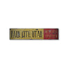 Ski lodge City Rustic Wood Sign