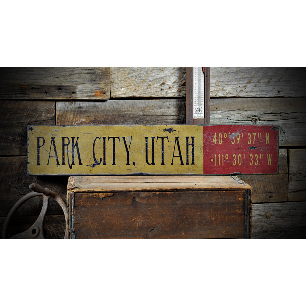 Ski lodge City Rustic Wood Sign