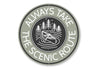 Always Take the Scenic Route Canoe Aluminum Sign