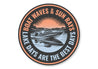 Boat Waves Sun Rays Lake Life Aluminum Sign