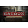 Saloon Rustic Wood Sign