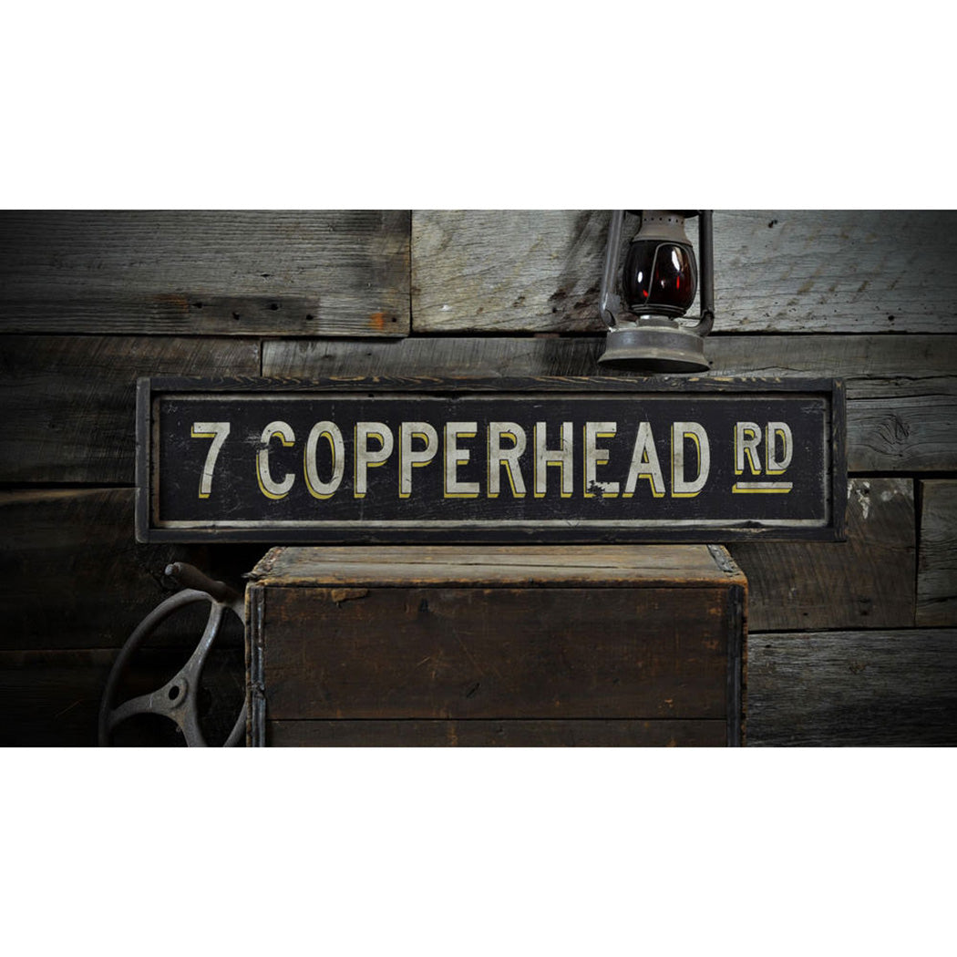 Street Rustic Wood Sign