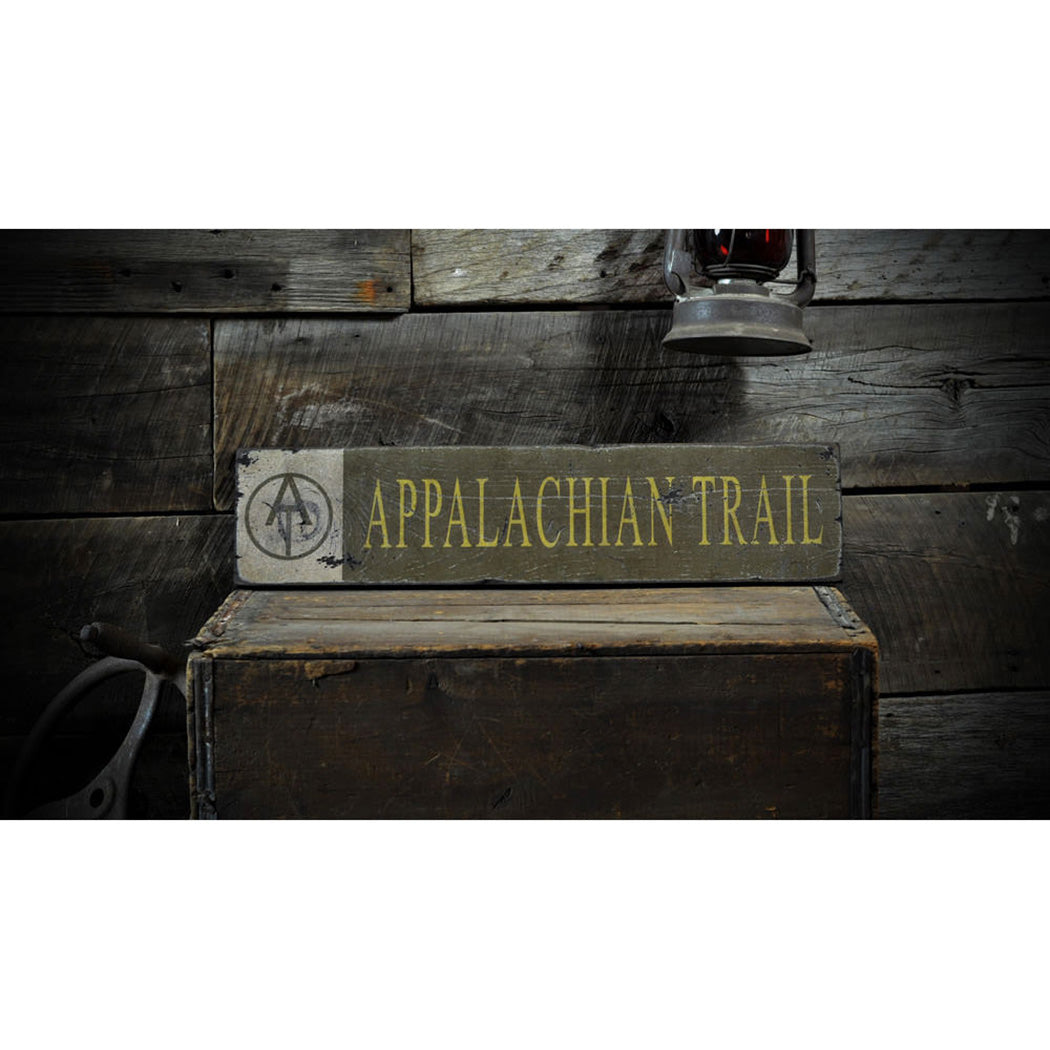 Appalachian Trail Rustic Wood Sign