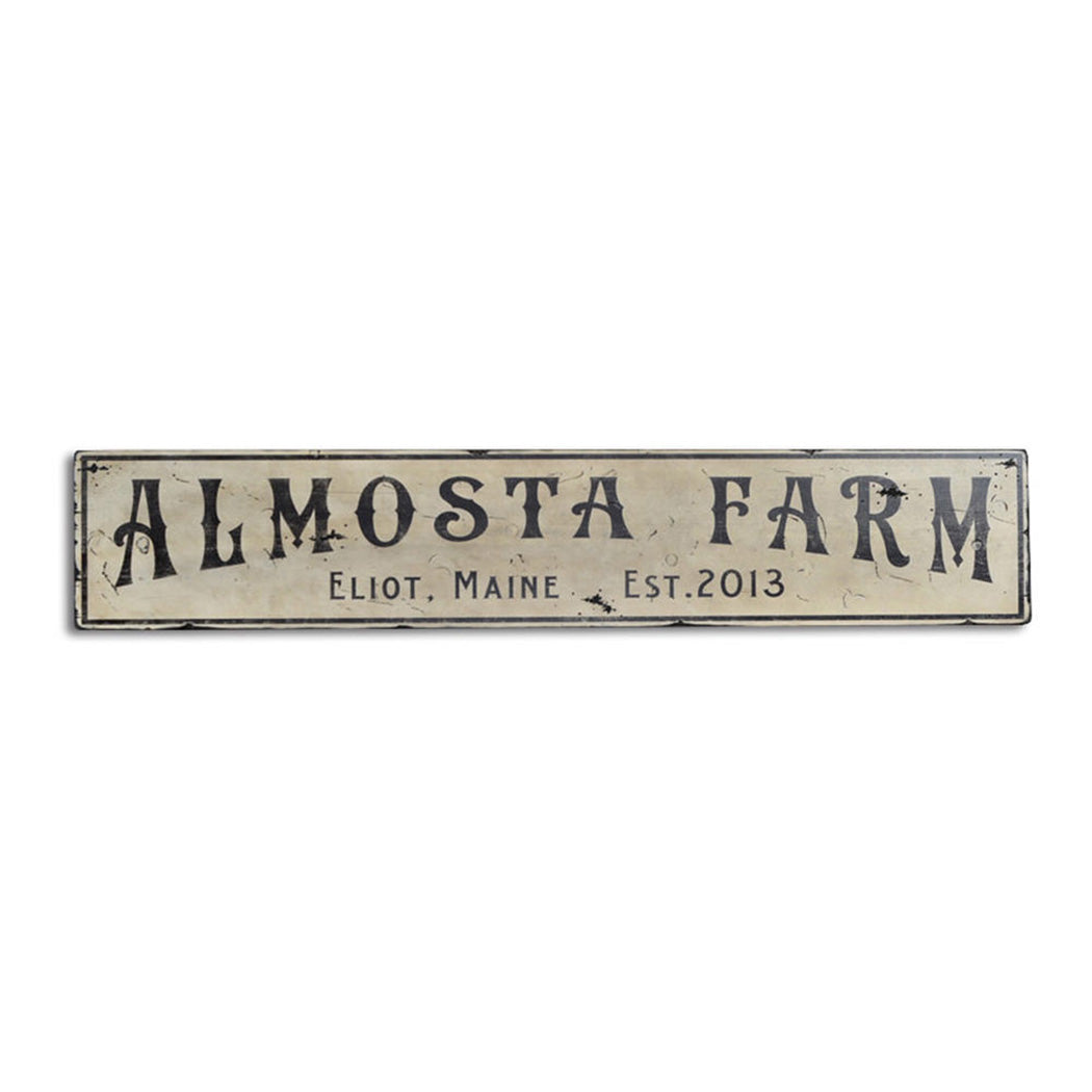 Farm Rustic Wood Sign