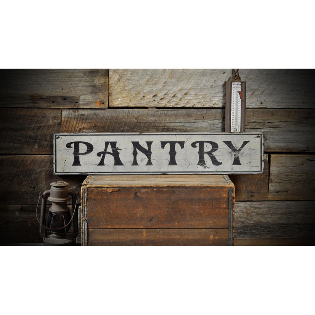 Pantry Rustic Wood Sign