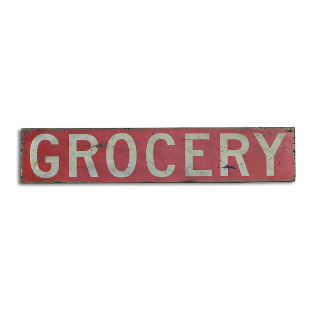 Grocery Rustic Wood Sign