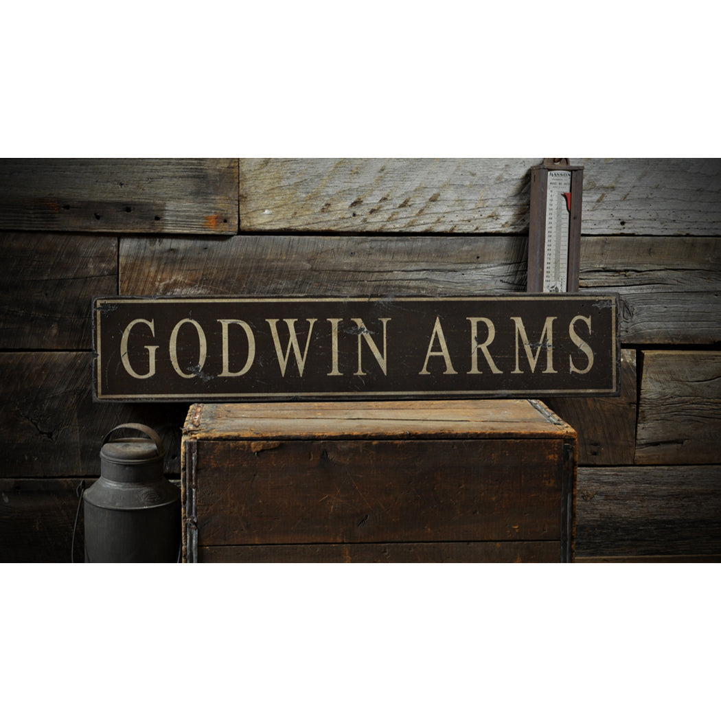 Family Firearms Rustic Wood Sign