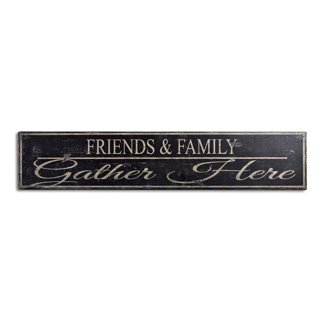 Gather Rustic Wood Sign