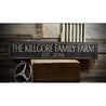 Family Farm Est Date Rustic Wood Sign