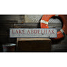 What Happens on Lake Rustic Wood Sign