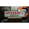 Speedboats For Rent Rustic Wood Sign