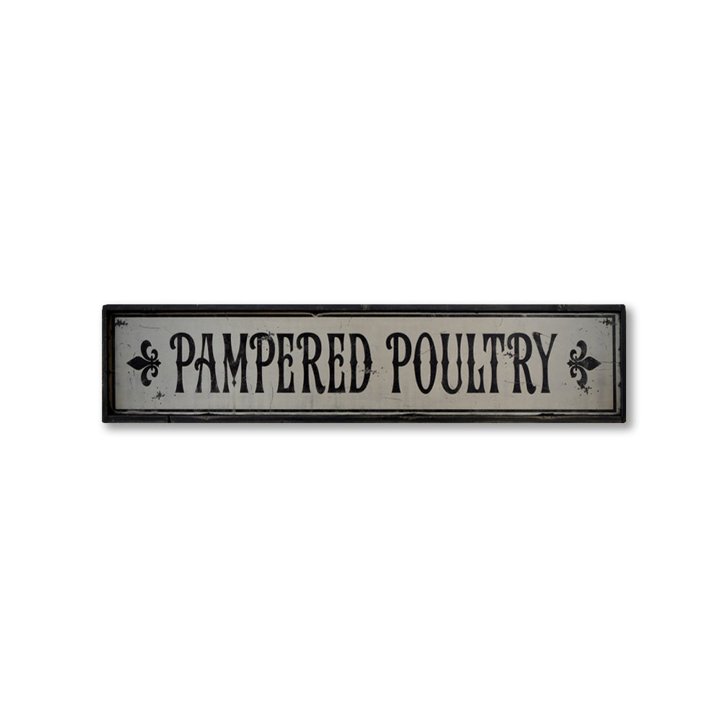 Chicken Farm Poultry Rustic Wood Sign