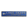 Lake Elevation Arrow Rustic Wood Sign