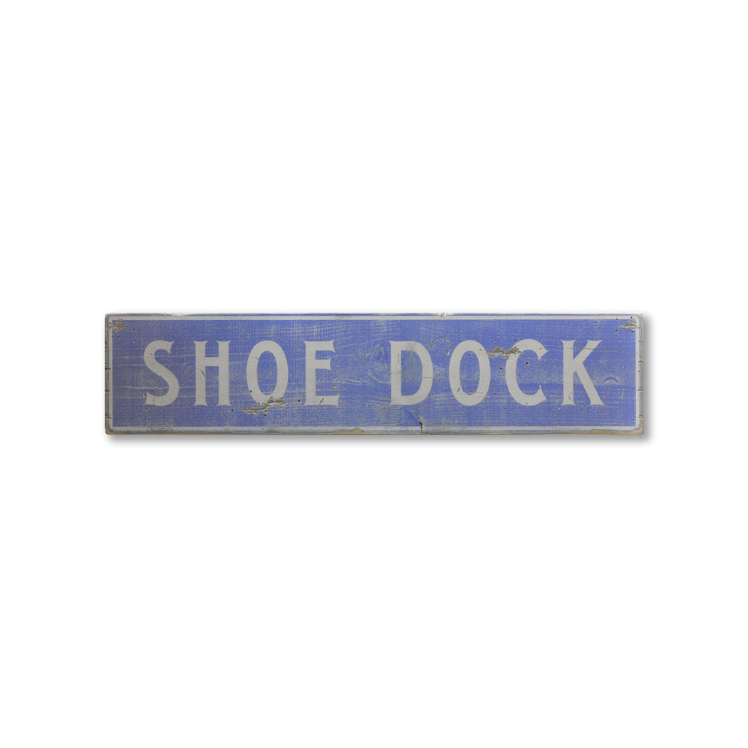 Boat Dock Name Rustic Wood Sign