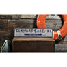 City State Mileage Arrow Lake Rustic Wood Sign