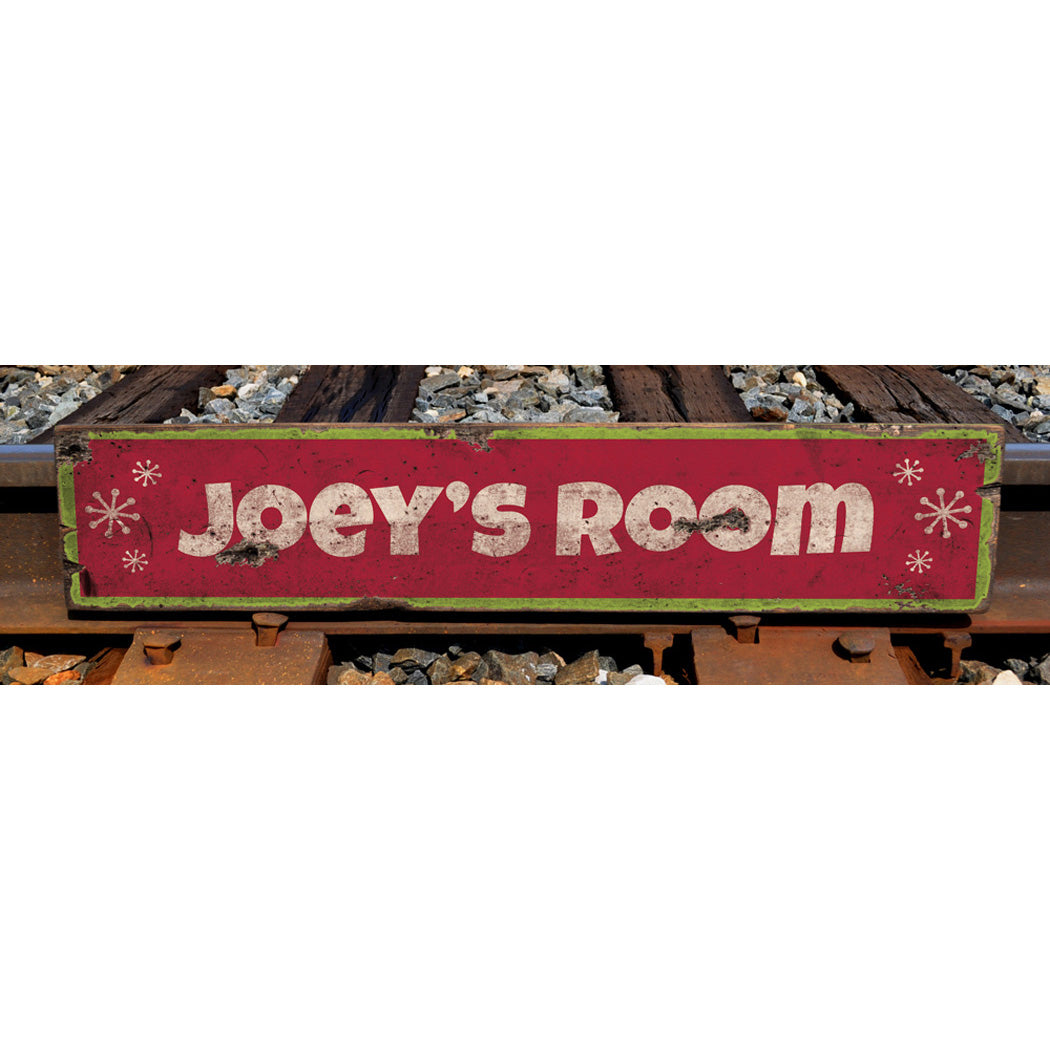 Kids Christmas Rustic Wood Sign