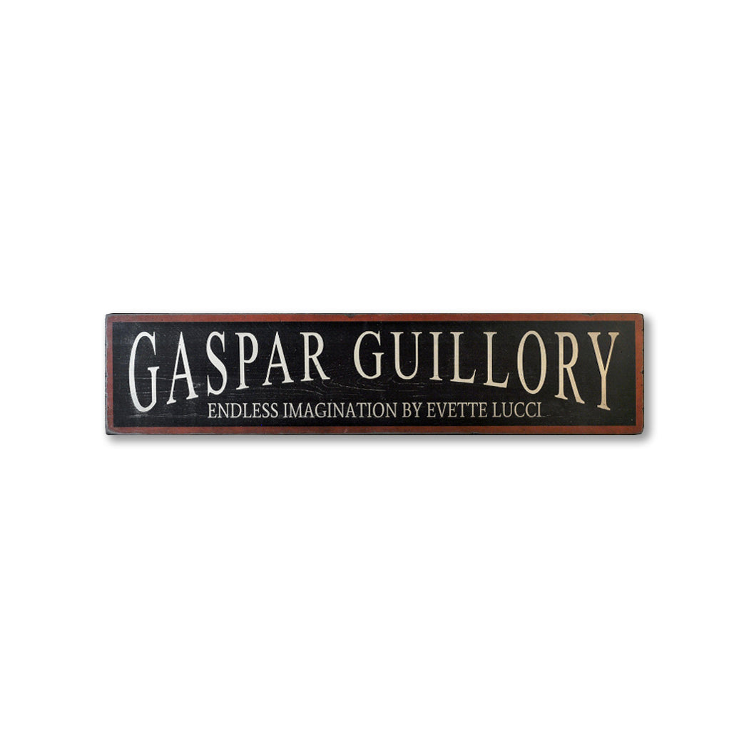 Art Gallery Business Rustic Wood Sign