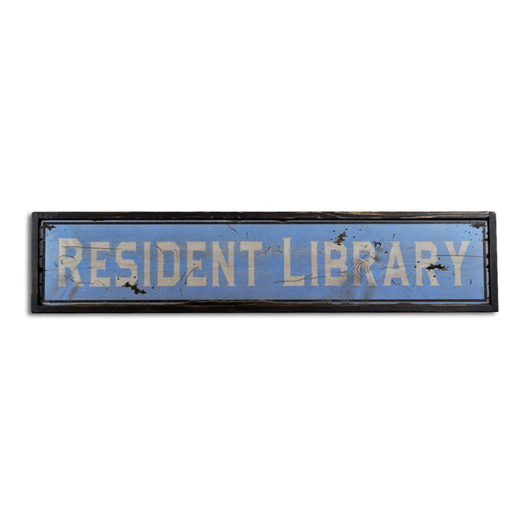 Library Librarian Rustic Wood Sign