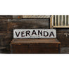 Veranda Rustic Wood Sign