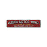 Motor Works Auto Rustic Wood Sign