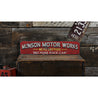 Motor Works Auto Rustic Wood Sign