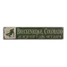 Snow SKi Breckenridge Rustic Wood Sign