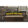 Smoked BBQ Ribs Rustic Wood Sign