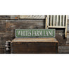 Farm Lane Address Rustic Wood Sign