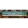 Season's Greeting Christmas Tree Rustic Wood Sign