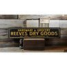 Hardware & Grocery - Dry Goods Rustic Wood Sign