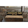 Bar Est Date Rustic Wood Sign